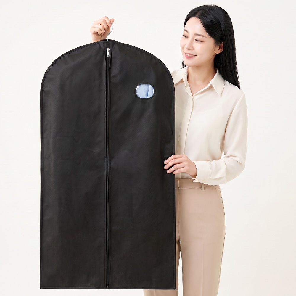 아모란나 더베스트 고급 부직포 옷 커버 의류 보관 옷정리 M 그레이 - 상세 이미지 3