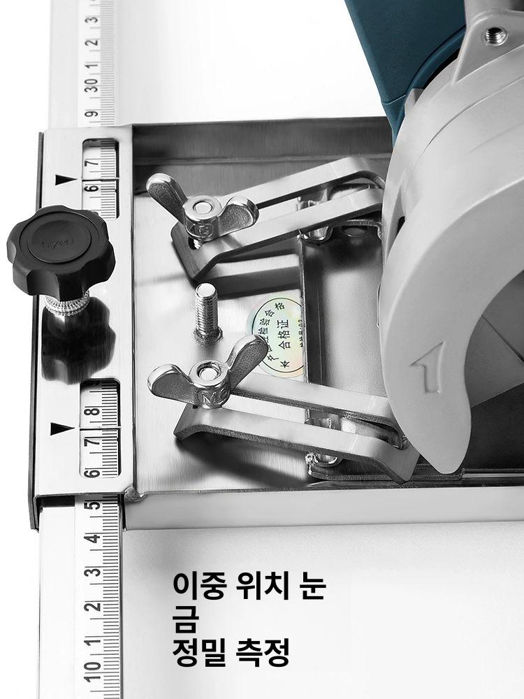 원형톱 가이드 레일 클램프 테이블쏘 트랙 [두꺼워진 버전] 절단 도구(4인치) - 상세 이미지 3
