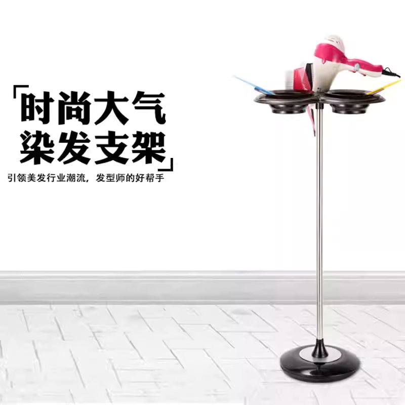 미용실 염색 카트 웨건 염색볼 트레이 이동식 소품 검정색 - 상세 이미지 3