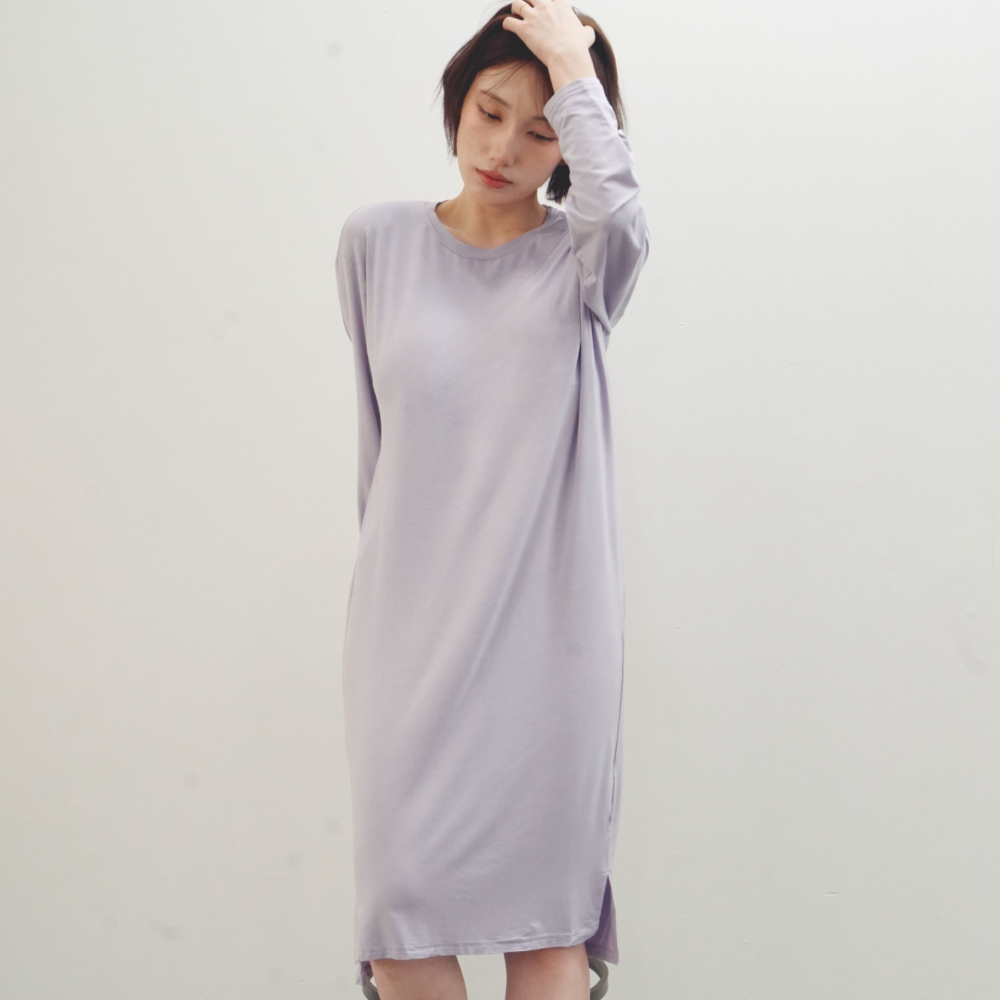 캡내장 원피스 잠옷 노브라 파자마 모달 루즈핏 임산부잠옷 보통의날들 이미지 7