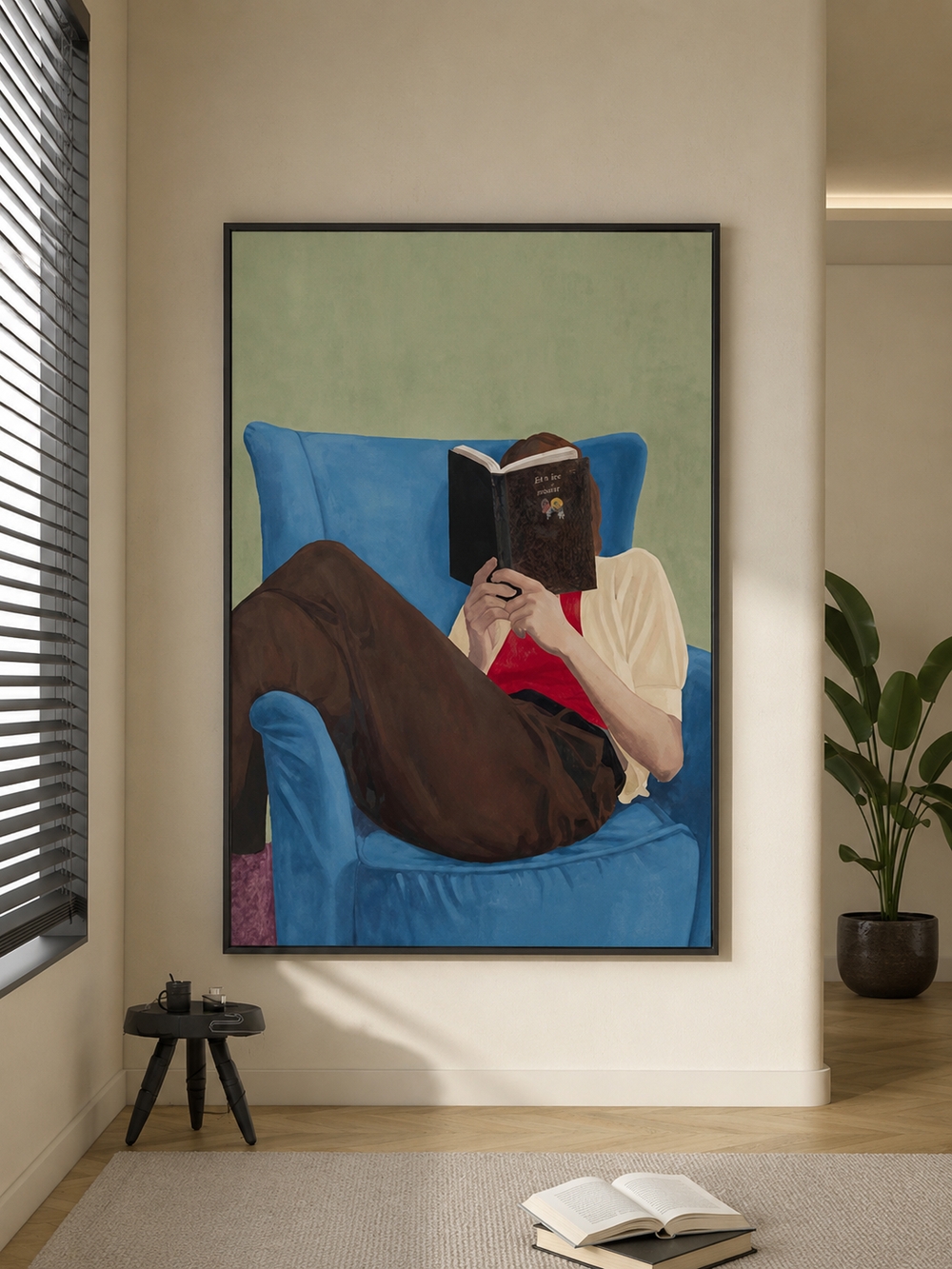 거실 인테리어 액자 일러스트 그림 대형 최대 80x120cm 상세 이미지 3