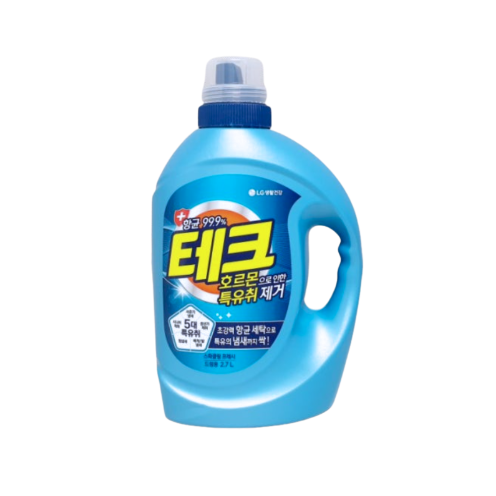 테크 호르몬 특유취 제거 실내건조 액체세제 (드럼) 용기 2.7L x1개 - 상품 이미지