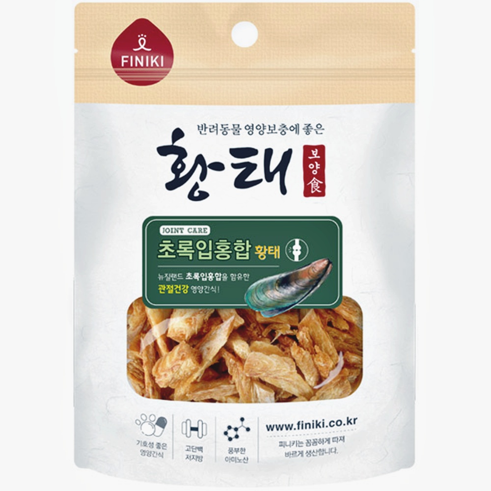 [국내산] 피니키 강아지간식 조인트케어 초록홍합 황태, 34g, 2개 - 상세 이미지 2
