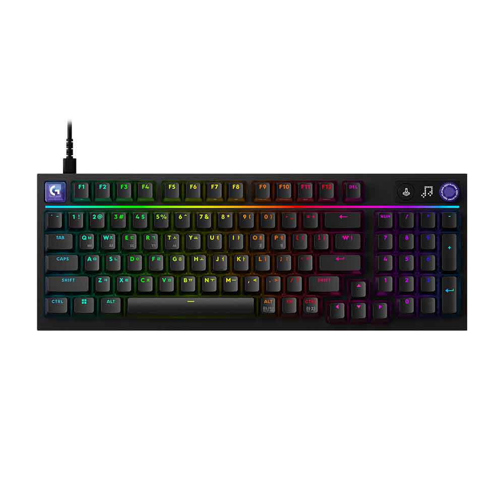로지텍 G316 X 98 8K LED 도트 디스플레이 게이밍 기계식 키보드 게임용 적축 - 상세 이미지 3