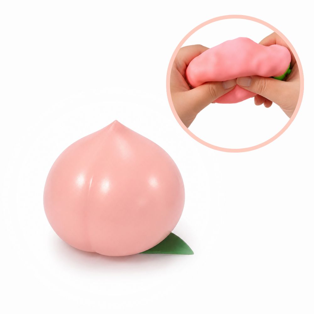 빌리네집 복숭아 크런치 슬랑이 + 커버증정 슬라임 말랑이 스퀴시 - 상세 이미지 3