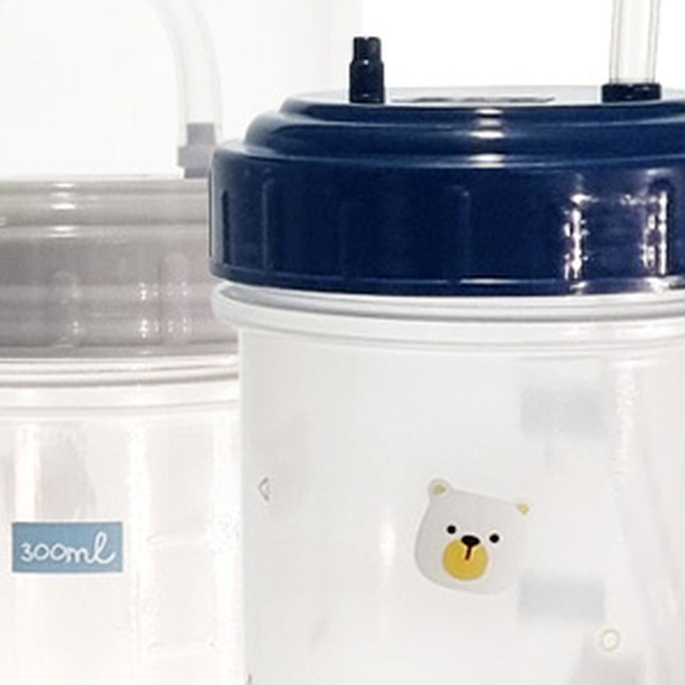 아동물병 누워서먹는외출용 애니멀디자인빨대물병 500ml - 상세 이미지 4