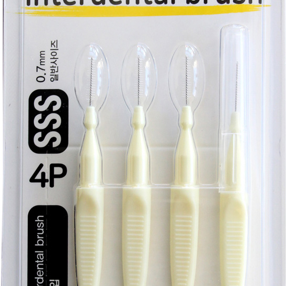 I형치간칫솔 SSS사이즈구강청결치아틈새칫솔 치과관리치아사이솔 4P - 상세 이미지 3