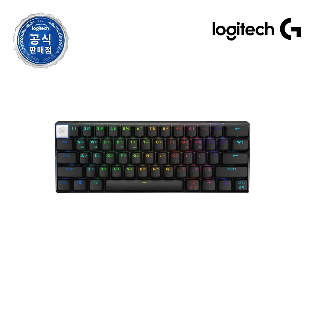 로지텍코리아 공식 PRO X 60 LIGHTSPEED 무선 게이밍 키보드 블랙, 리니어 - 상품 이미지