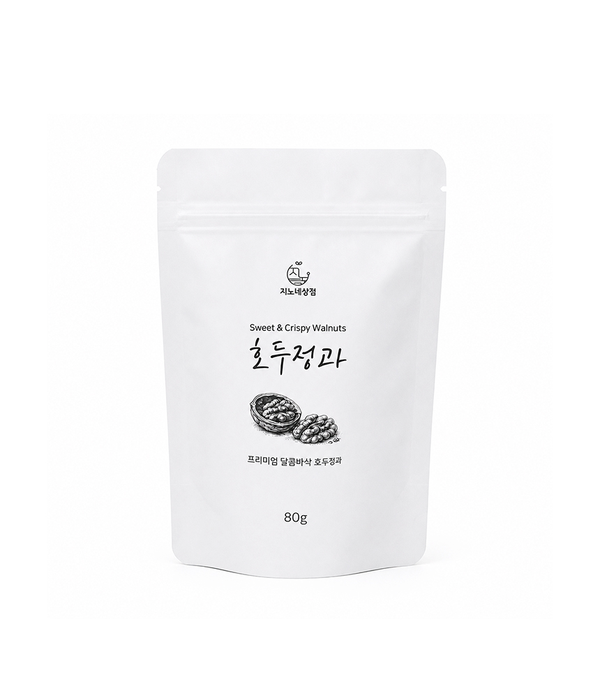 지노네상점 프리미엄 달콤 바삭 꿀 호두정과 80g 호두강정 수제간식 - 상세 이미지 2