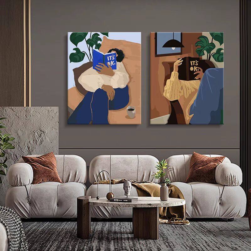 거실 인테리어 액자 일러스트 그림 대형 최대 80x120cm 상세 이미지 11