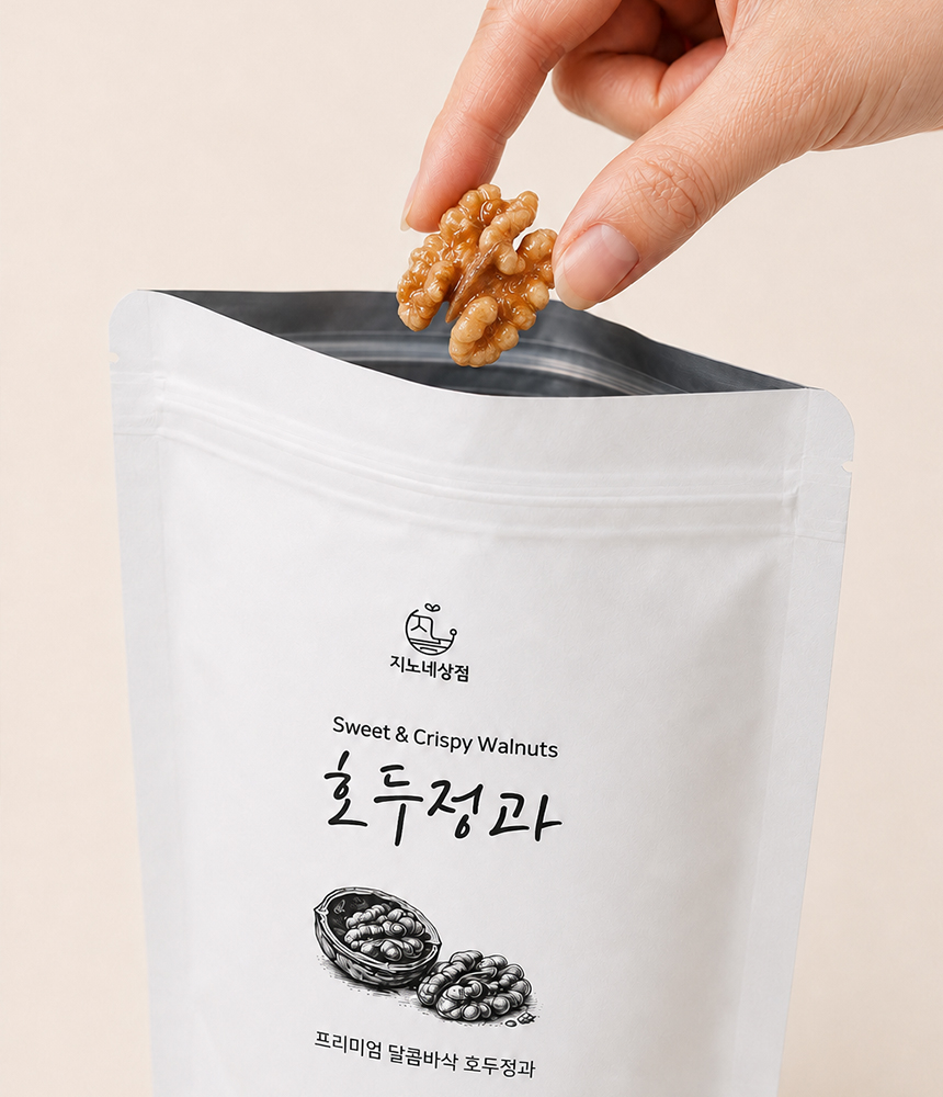 지노네상점 프리미엄 달콤 바삭 꿀 호두정과 80g 호두강정 수제간식 - 상세 이미지 5