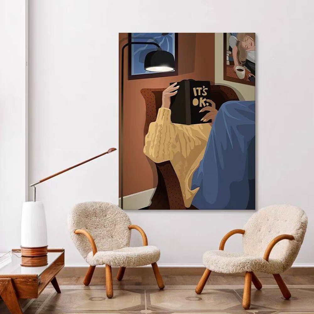 거실 인테리어 액자 일러스트 그림 대형 최대 80x120cm 상세 이미지 15