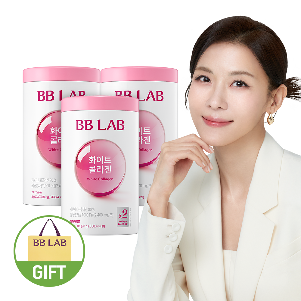 뉴트리원 비비랩 화이트 콜라겐 저분자 어류 초 어린 화잘먹 피쉬 펩타이드 30포, 3개