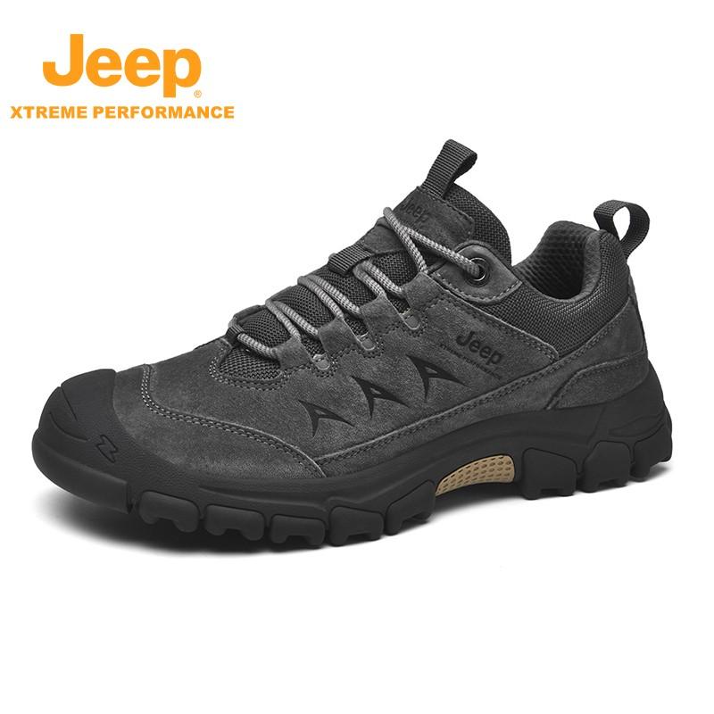 JEEP 지프 남성 방수 경량 트레킹화 발편한 아웃도어 등산화 가죽 신발 - 상세 이미지 2