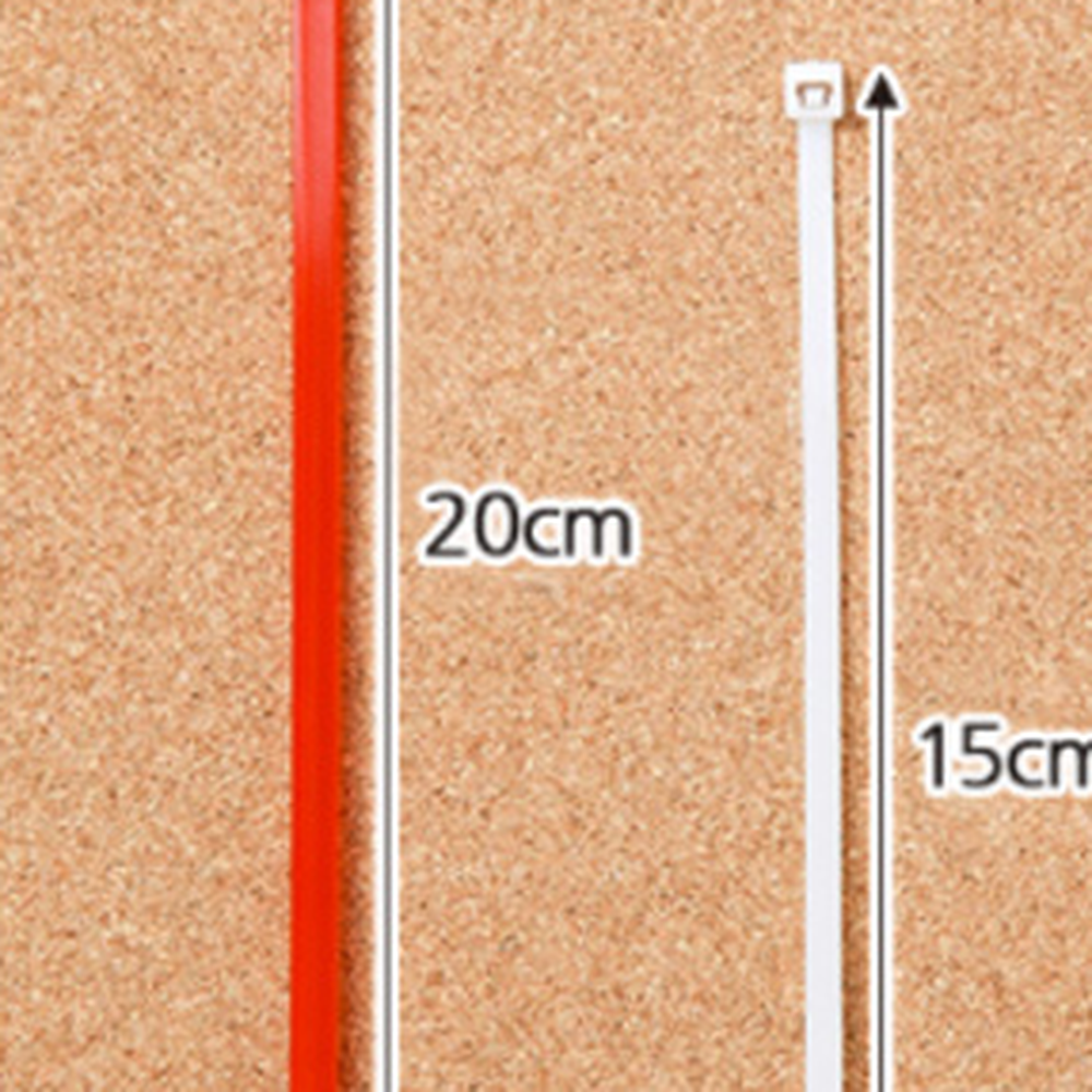 칼라케이블타이 컬러풀선정리타이 전선결속전선정리 3가지사이즈 20cm 15cm - 상세 이미지 2
