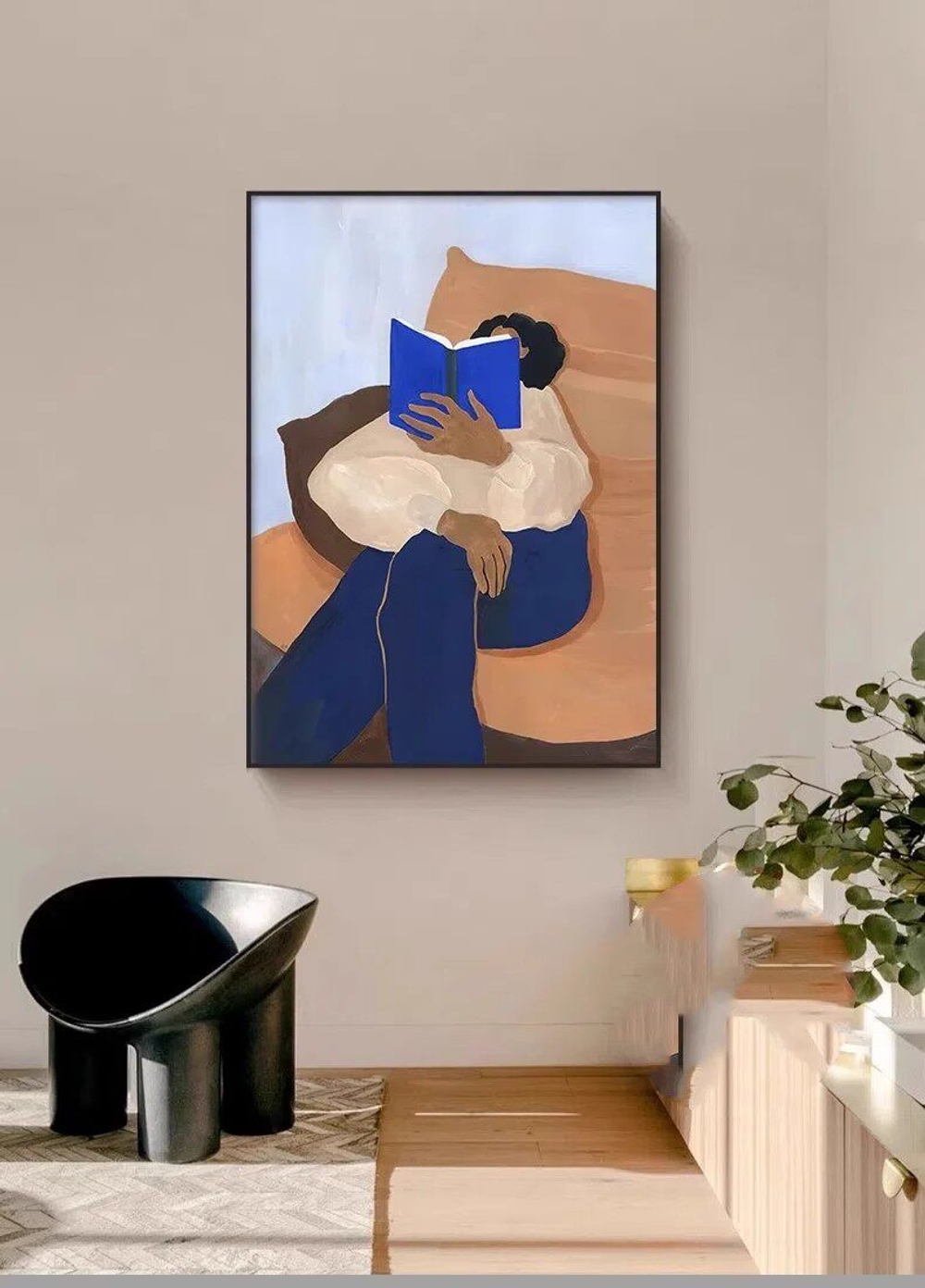 거실 인테리어 액자 일러스트 그림 대형 최대 80x120cm 상세 이미지 5