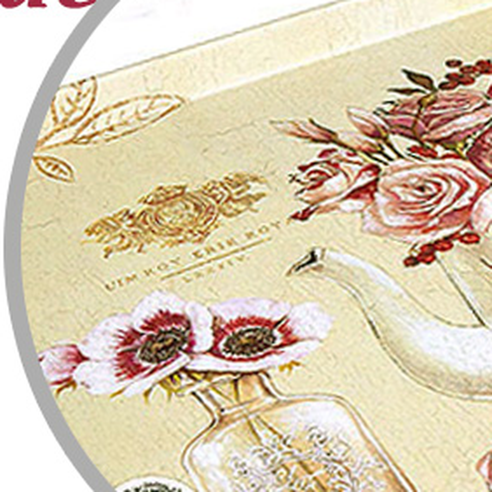 로즈와인디저트용쟁반 앤틱무드트레이 직사각식탁용플레이트 300x215x20mm - 상세 이미지 3