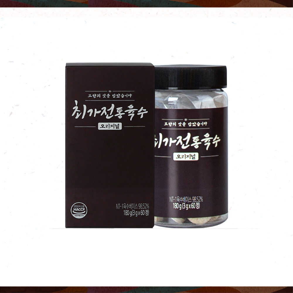 만능 천연 조미료 자연한알 멸치 코인육수 최가전통육수 180g 60정 - 상품 이미지
