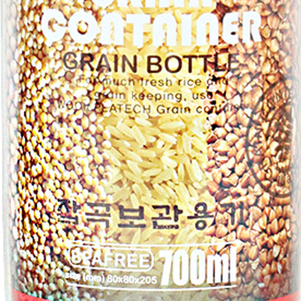 소용량주방수납잡곡통 투명싱크대정리시리얼통 슬림형냉장고정리잡곡보관용기 700ml - 상세 이미지 3