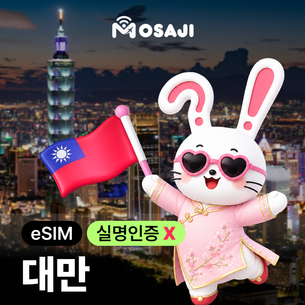 대만 이심 eSIM 타이베이 가오슝 중화텔레콤 1일부터 5G속도 무제한 E심 - 상품 이미지