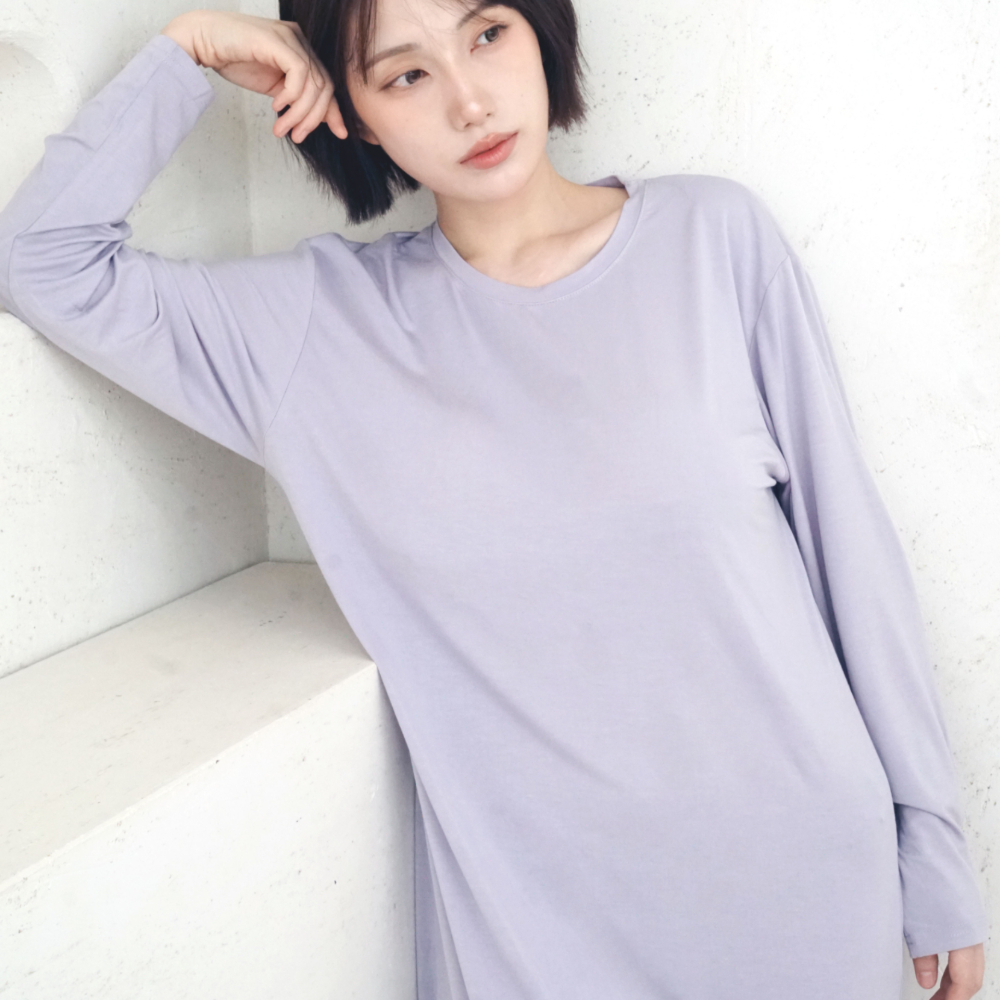 캡내장 원피스 잠옷 노브라 파자마 모달 루즈핏 임산부잠옷 보통의날들 이미지 6