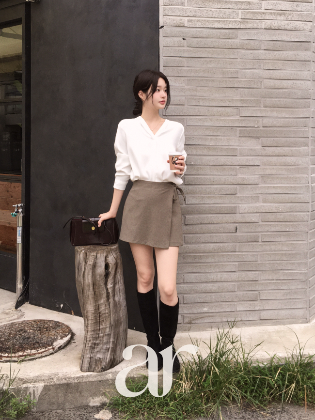 (국내제작) 랩 스커트 리본 스트랩 쇼츠 팬츠 ps5949 이미지 6