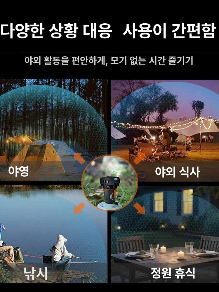 모기 퇴치기 훈증기 백패커 캠핑 BRS - Q2 팬 커버 포함 - 상세 이미지 3