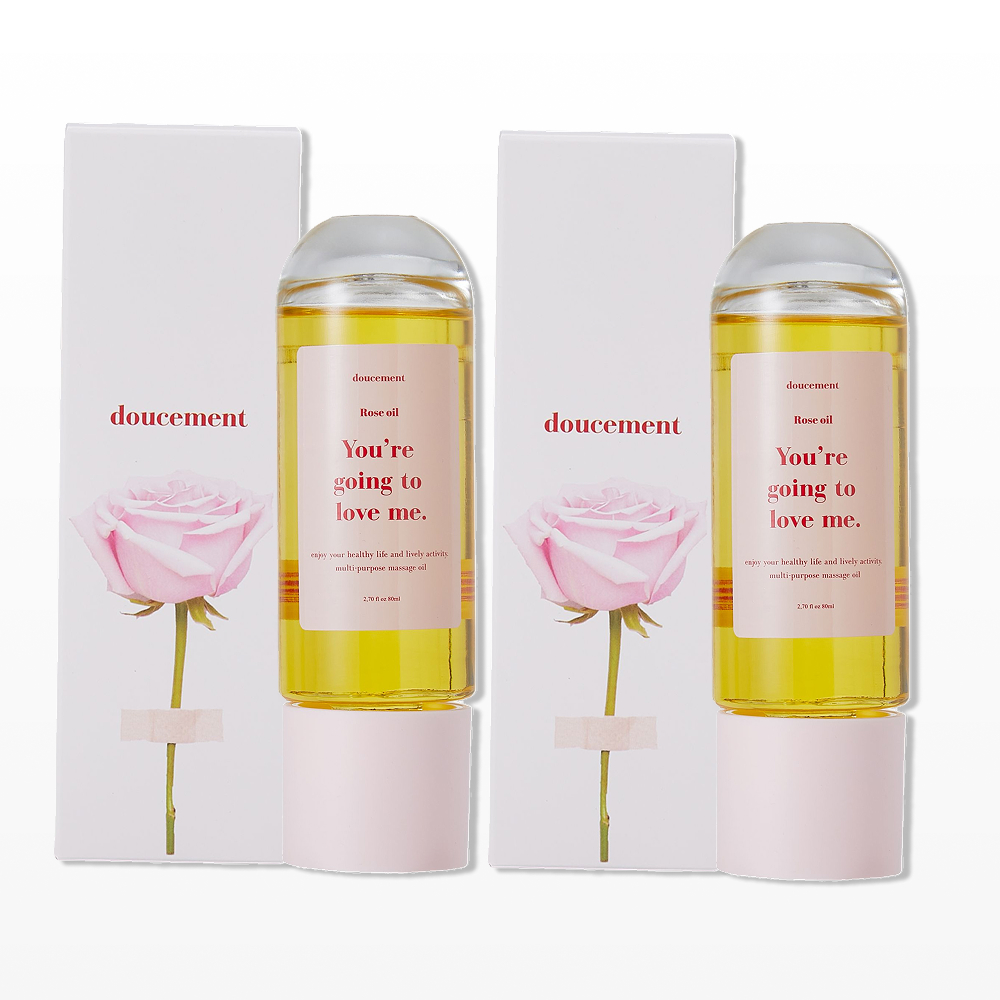 두쓰멍 유기농 73% 로즈 바디 마사지 오일 오가닉 피부보습 80ml, 2개 이미지 1