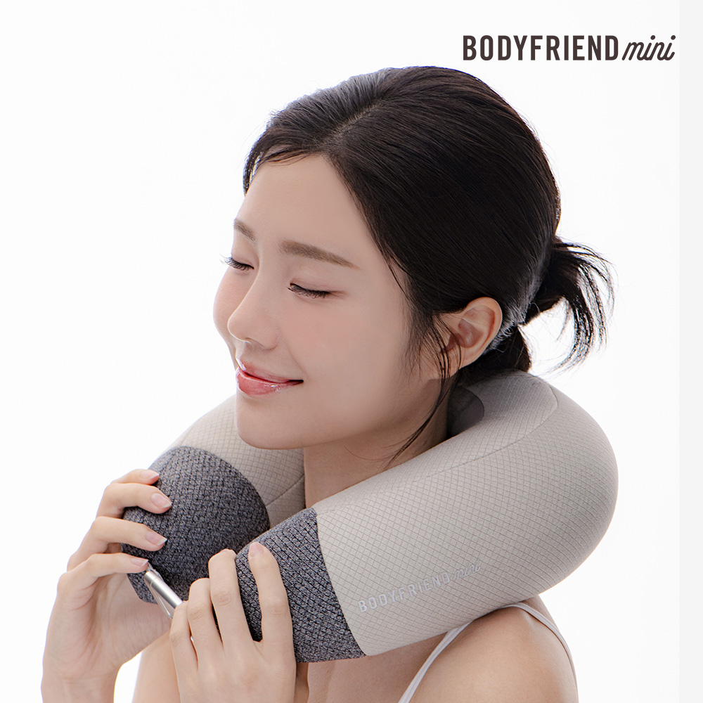 [리뷰포인트 1만] 바디프랜드 미니 여행용 목쿠션 마사지기 어깨 목베개 사무실 쿠션 - 상세 이미지 3