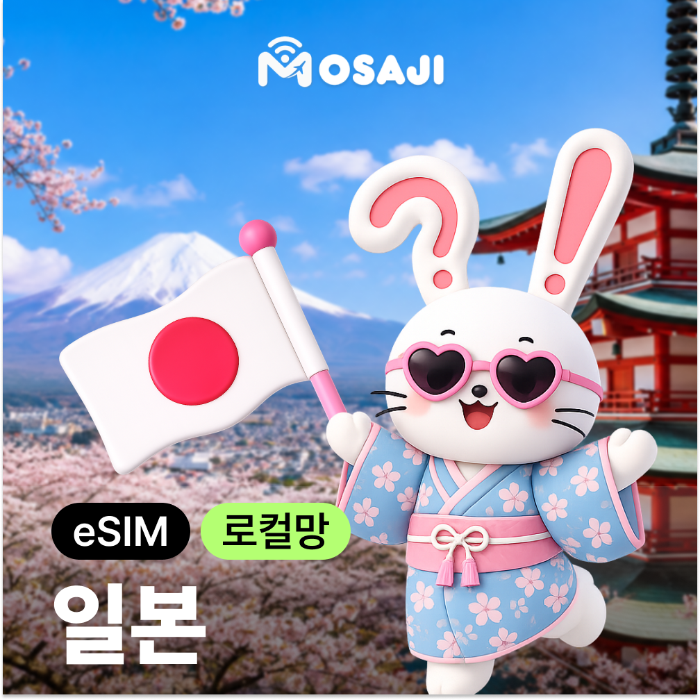일본이심 eSIM 후쿠오카 오키나와 대마도 5G 소프트뱅크 1일 500MB 무제한 E심 - 상품 이미지