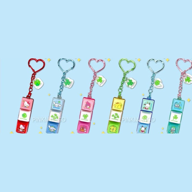 산리오 헬로키티 키링 커스텀 LED 키캡 3구 귀여운 캐릭터 백참 고리 랜덤 이미지 7