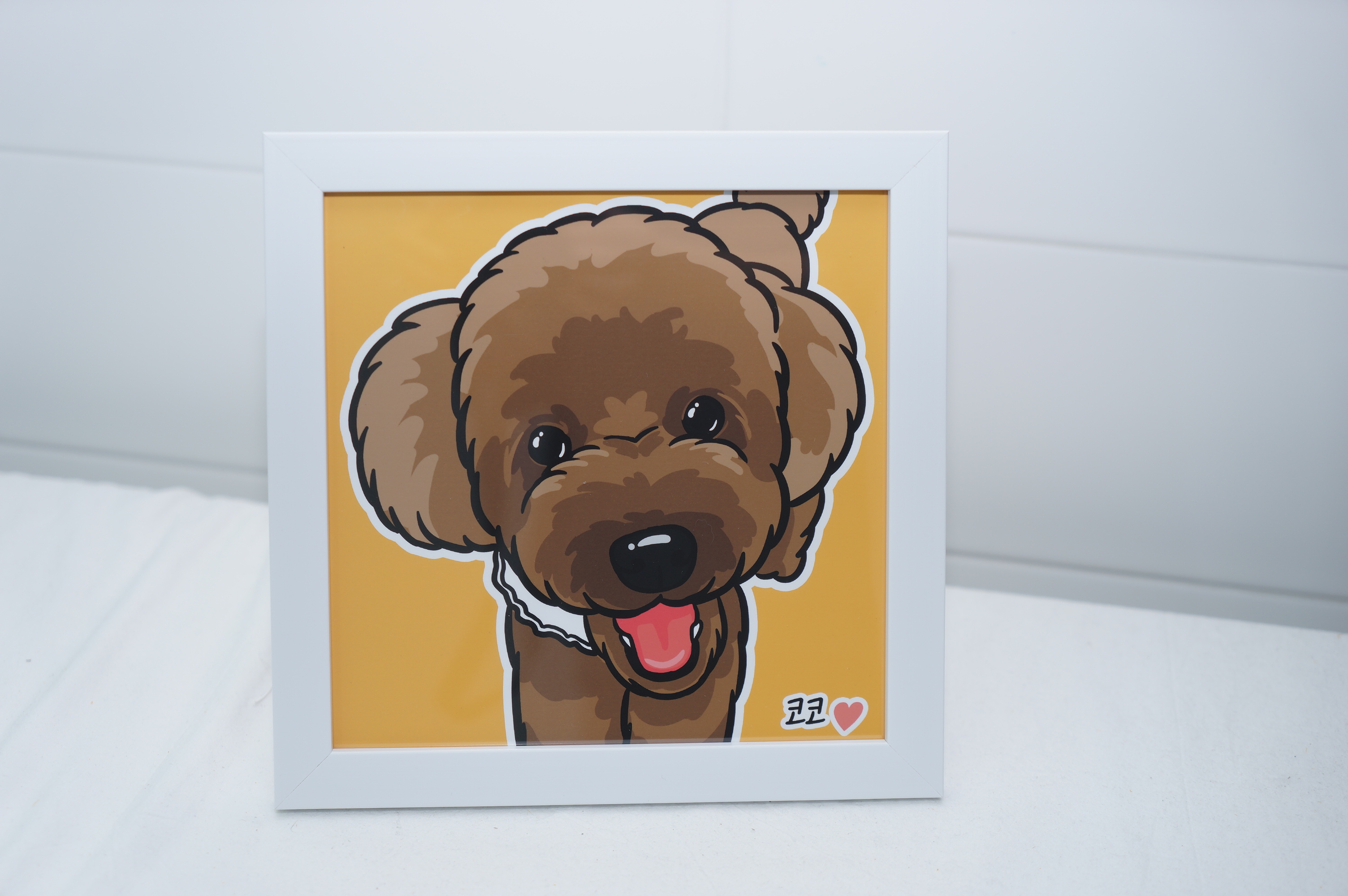 반려동물 추모 메모리얼 액자 강아지 고양이 사진 장례 추억 기념 액자 - 상품 이미지
