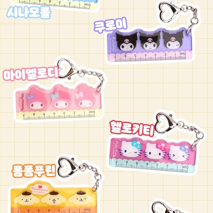 산리오 키링 키캡 키보드 커스텀 열쇠고리 캐릭터 키홀더 포차코 60개 1세트 단체 선물 이미지 8
