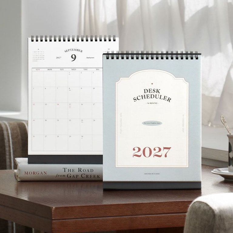 2027년 탁상달력 세로형 27년 데스크 캘린더 스케줄러 업무용 - 상세 이미지 2