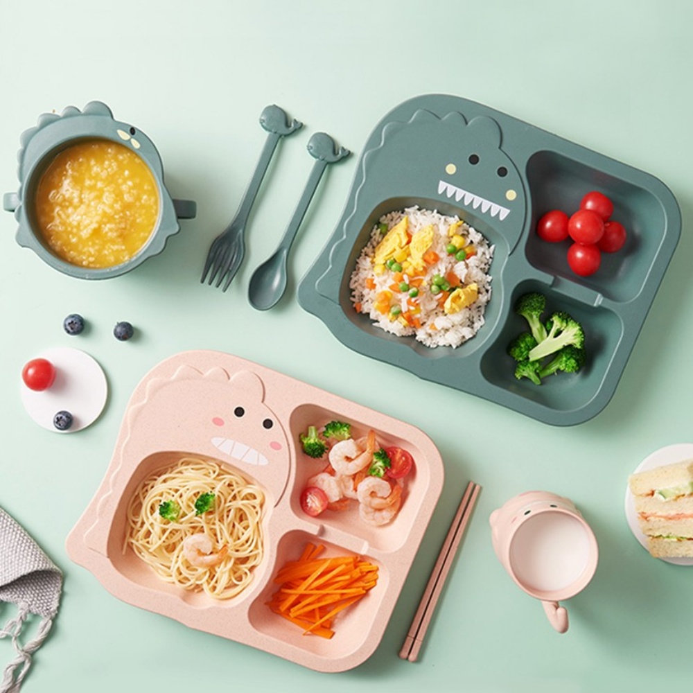 어린이식기세트 유아식판 아동식기 밥그릇 반찬그릇 급식용 식사세트 박대표마켓 - 상품 이미지