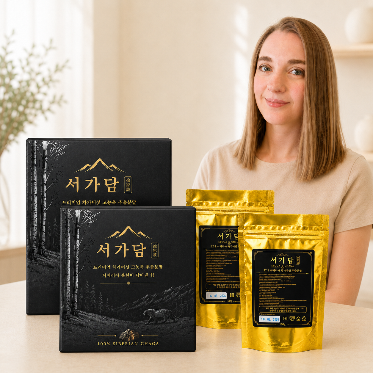 서가담 시베리아 차가버섯 추출분말 100g, 2개 - 상품 이미지