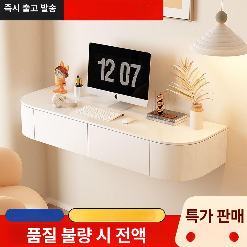 벽걸이 거실장 플로팅 서랍장 슬림 TV선반 벽면 수납장 콘솔장 셋톱박스 정리대 왼쪽 오른쪽 둥근 모서리 없음 이중 120x40x18 우드 에코 보드 B - 상세 이미지 2
