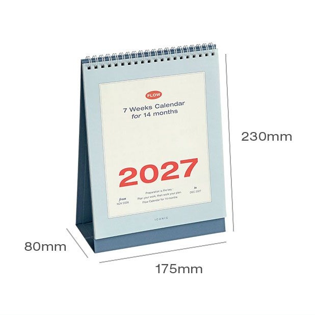 2027년 3개월 탁상달력 27년 스케줄달력 2027 데스크캘린더 이미지 8