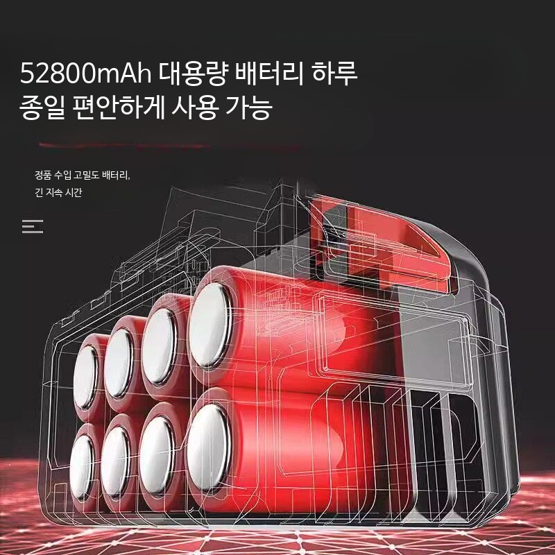 전동예초기 충전식 무선 잔디 제초기 휴대용 가정용 과수원용 경량 정원관리용 긴 배터리 128VF 35800MH 1개 충전 - 상세 이미지 4