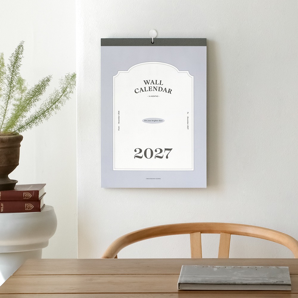 2027 벽걸이 달력 27년 아이코닉 스케줄 캘린더 2027년 월간 회사 직장인 일정 달력 이미지 6