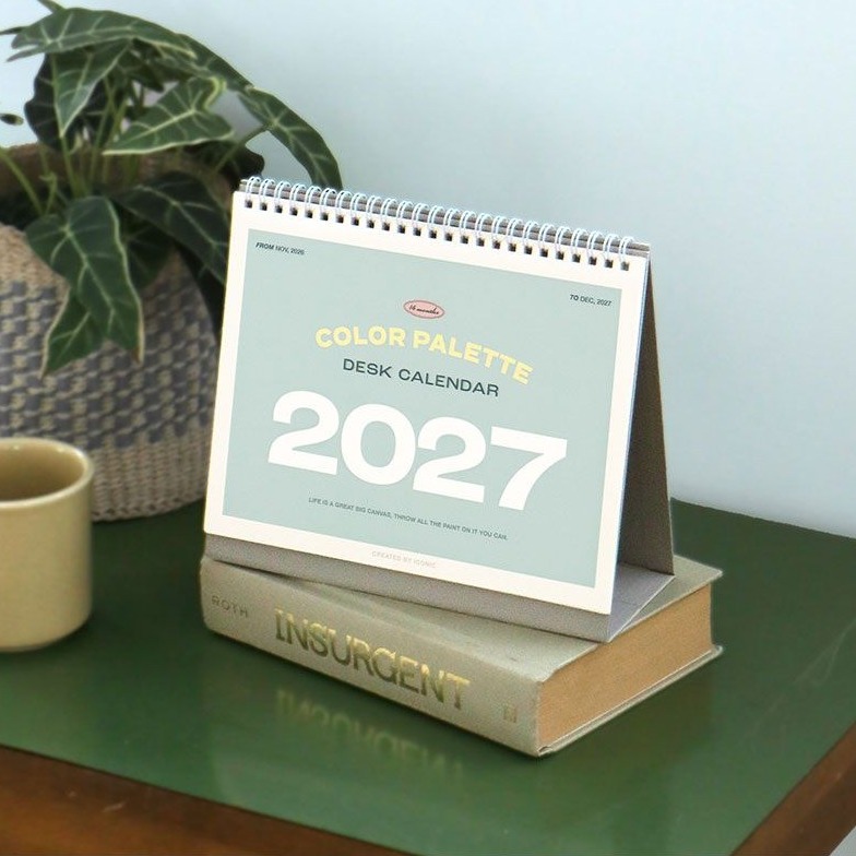 2027년 탁상달력 27년 아이코닉 팔레트 책상 달력 2027 직장인 회사 스케줄 캘린더 이미지 6