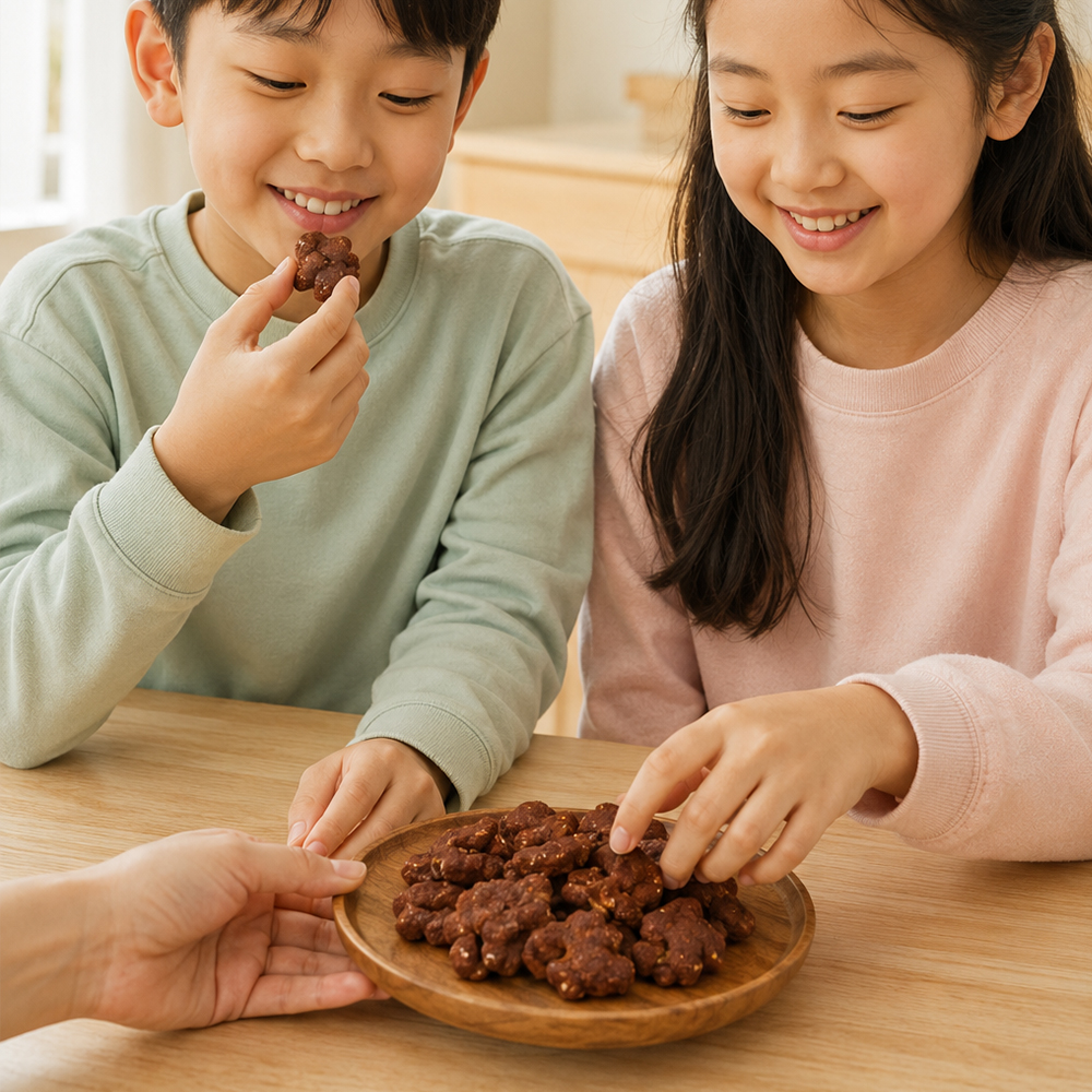 지노네상점 프리미엄 달콤 바삭 초코 호두정과 80g 호두강정 수제간식 - 상세 이미지 3