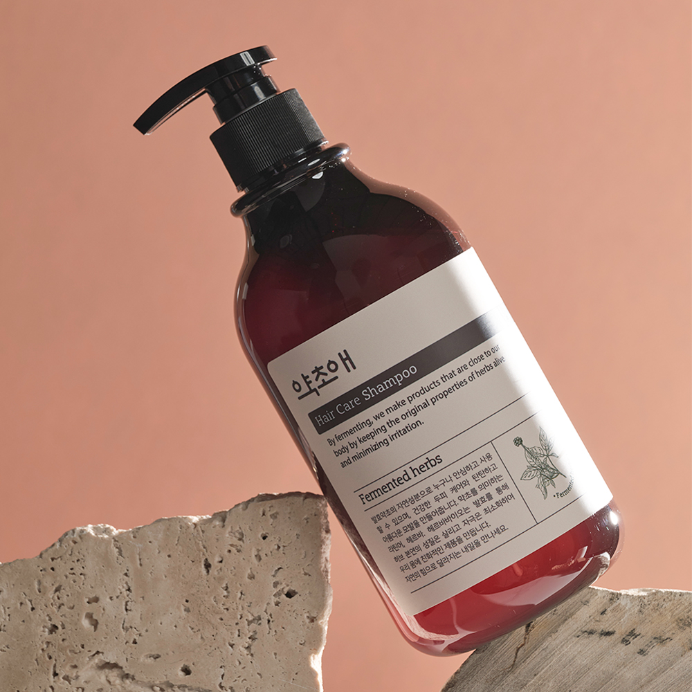 약초애 천연발효 탈모 완화 대용량 두피샴푸 500ml - 상세 이미지 2