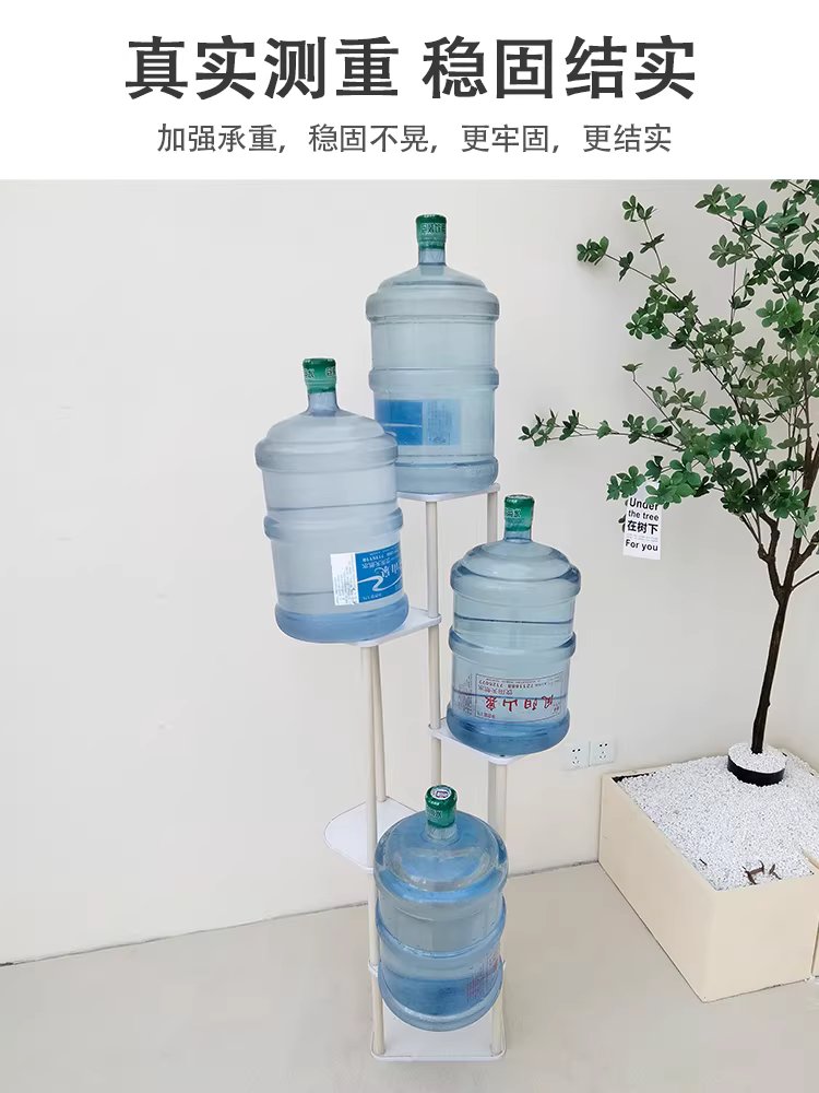 화분 진열대 원목 쇼케이스 다용도 정리대 선반 거실 화이트 4단 - 상세 이미지 4