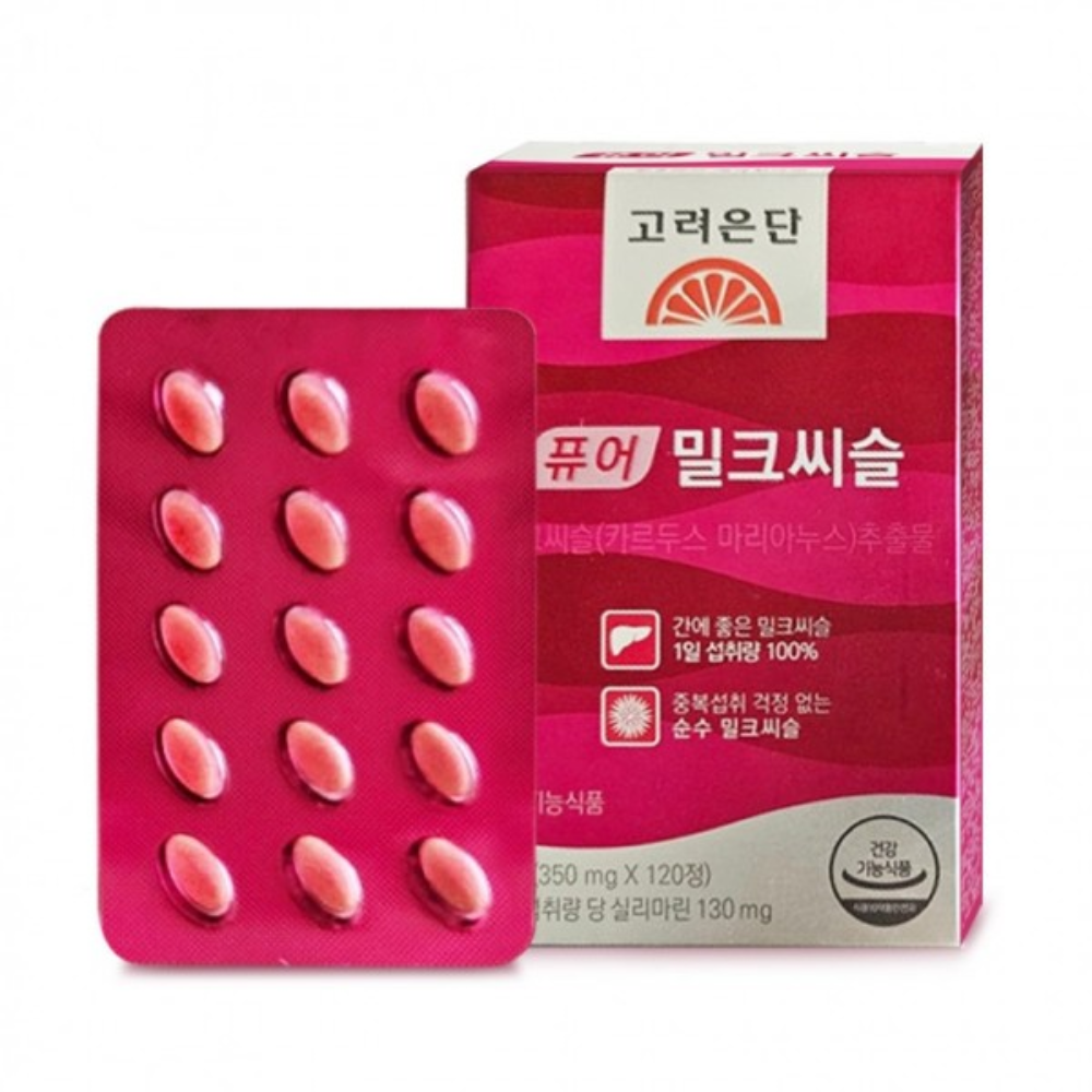 밀크씨슬 고려은단 120정 1개 건강기능식품 간영양제 - 상품 이미지