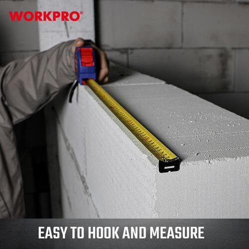 워크프로 고무줄자 WP261009 5M 고무커버 충격흡수 인테리어 줄자 - 상세 이미지 4