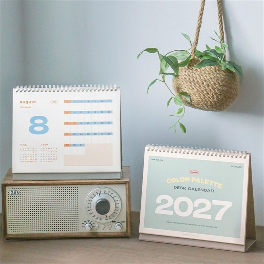 2027년 탁상달력 27년 아이코닉 팔레트 책상 달력 2027 직장인 회사 스케줄 캘린더 - 상세 이미지 5