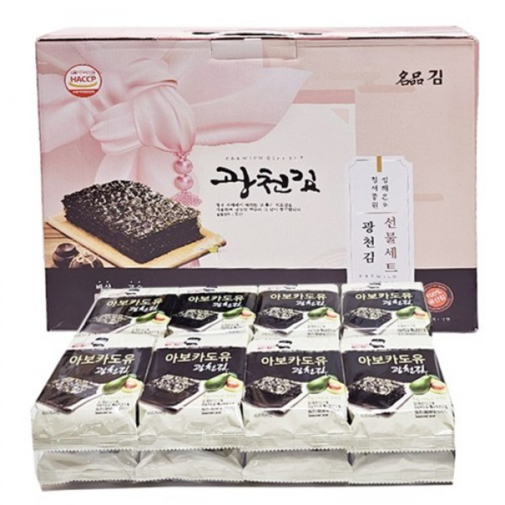 김 선물세트 광천김 도시락김 김자반 아보카도유김 추석선물 - 상품 이미지