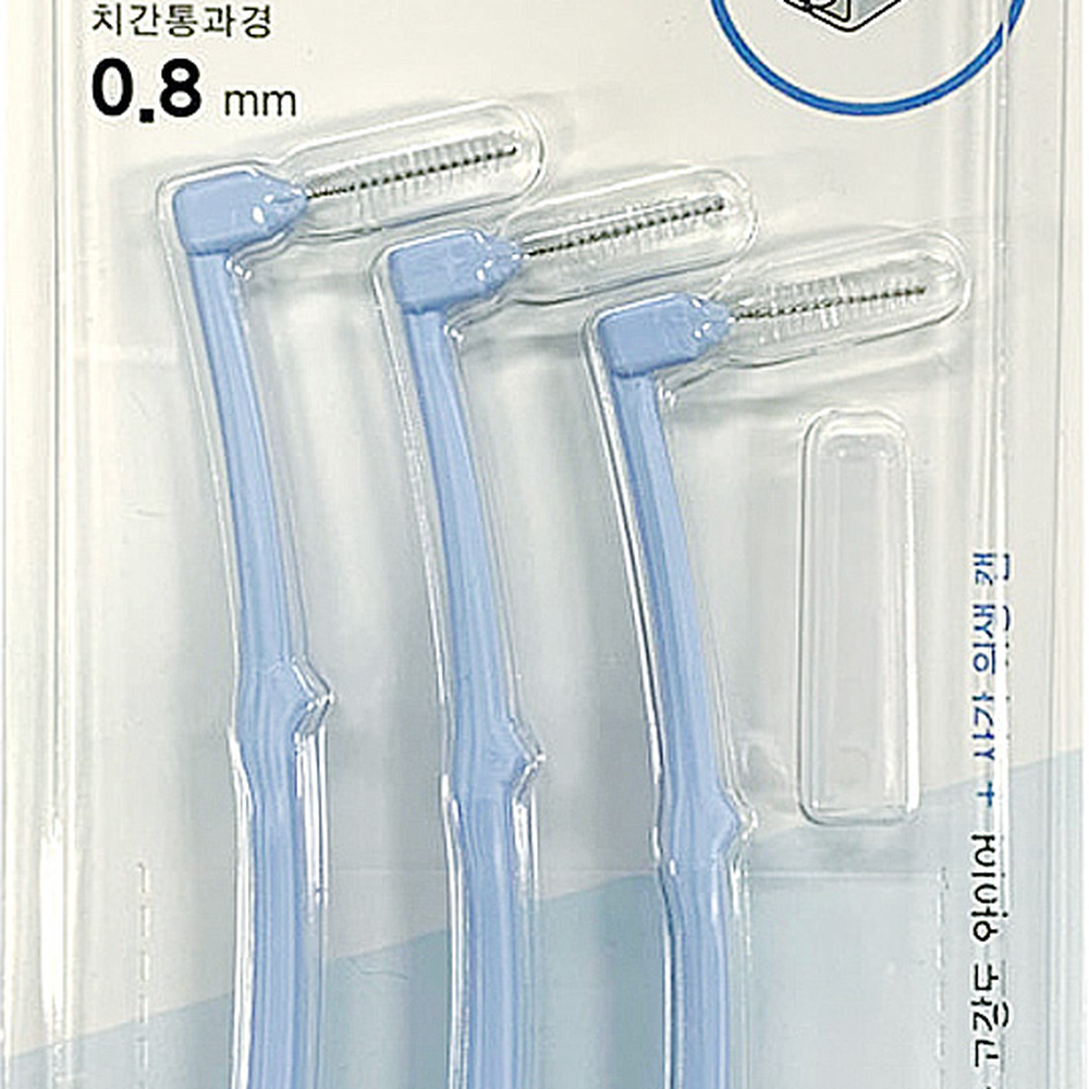 SS사이즈잇몸관리치아사이솔 치실대용구강위생치간브러쉬 L형치아틈새치간칫솔 3P - 상세 이미지 2