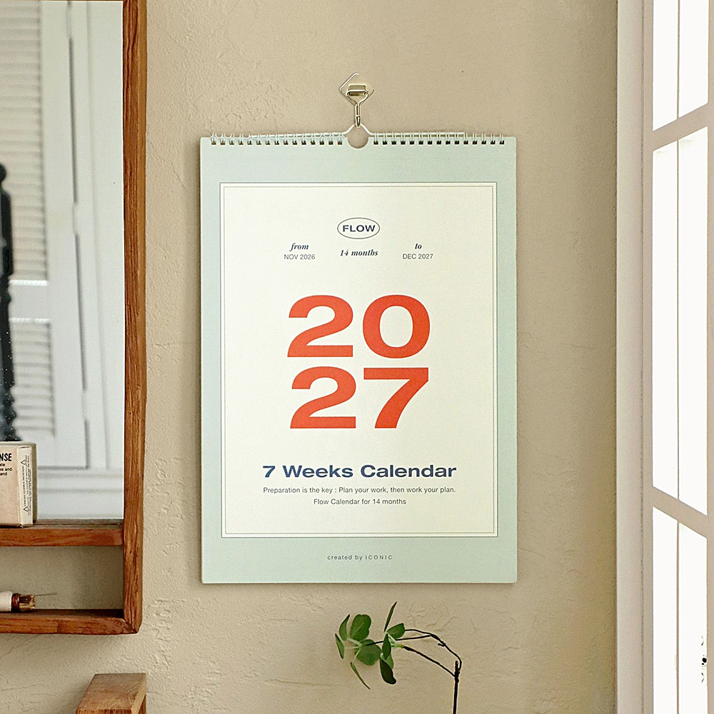 2027년 벽걸이 달력 A3 27년 벽 달력 2027 스프링 스케줄 캘린더 이미지 7